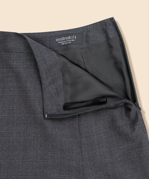 BROOKS BROTHERS(ブルックスブラザーズ)の「ウール グレンチェック フレアスカート(スカート・レディース・グレー・0/2/4)」の3枚目の写真