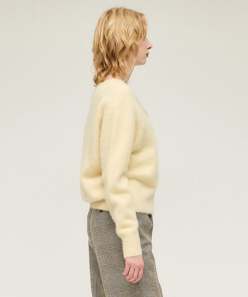 ESTNATION(エストネーション)の「ESTNATION / フォックスカシミア カーディガン(カーディガン/ボレロ・レディース・グレー/ブラウン/イエロー・FREE)」の5枚目の写真