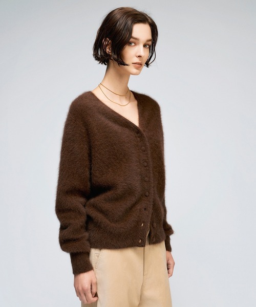 ESTNATION(エストネーション)の「ESTNATION / フォックスカシミア カーディガン(カーディガン/ボレロ・レディース・グレー/ブラウン/イエロー・FREE)」の14枚目の写真