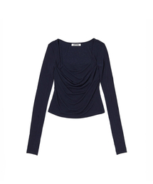Kate Moss Drapery Top Navy