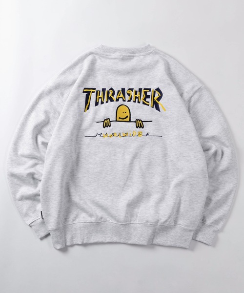 THRASHER(スラッシャー)の「【70】【THRASHER/スラッシャー】マークゴンザレス ヘビーウェイト スウェット/オーバーサイズ/クルーネック/トレーナー/刺繍/裏起毛/ユニセックス/レディース/メンズ(スウェット・メンズ・グレー/レッド/ブラック・M/L/XL)」の2枚目の写真