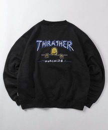 【70】【THRASHER/スラッシャー】マークゴンザレス ヘビーウェイト スウェット/オーバーサイズ/クルーネック/トレーナー/刺繍/裏起毛/ユニセックス/レディース/メンズ