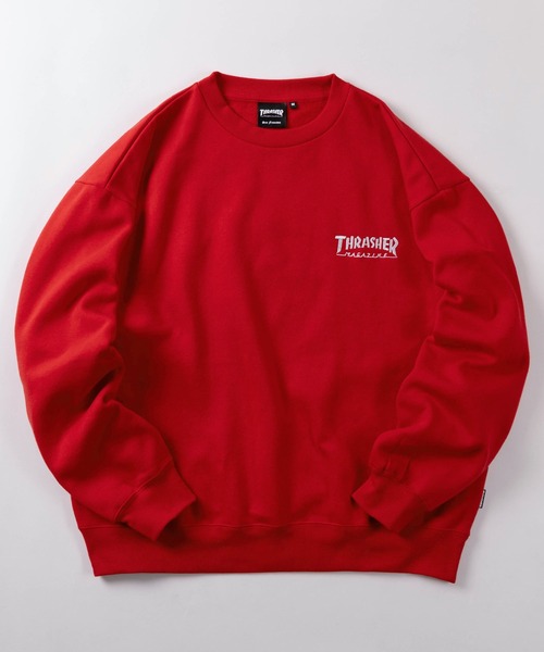 THRASHER(スラッシャー)の「【70】【THRASHER/スラッシャー】マークゴンザレス ヘビーウェイト スウェット/オーバーサイズ/クルーネック/トレーナー/刺繍/裏起毛/ユニセックス/レディース/メンズ(スウェット・メンズ・グレー/レッド/ブラック・M/L/XL)」の8枚目の写真