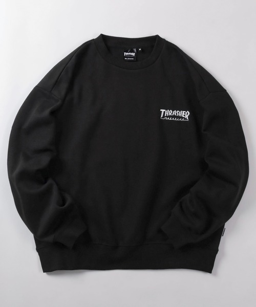 THRASHER(スラッシャー)の「【70】【THRASHER/スラッシャー】マークゴンザレス ヘビーウェイト スウェット/オーバーサイズ/クルーネック/トレーナー/刺繍/裏起毛/ユニセックス/レディース/メンズ(スウェット・メンズ・グレー/レッド/ブラック・M/L/XL)」の4枚目の写真