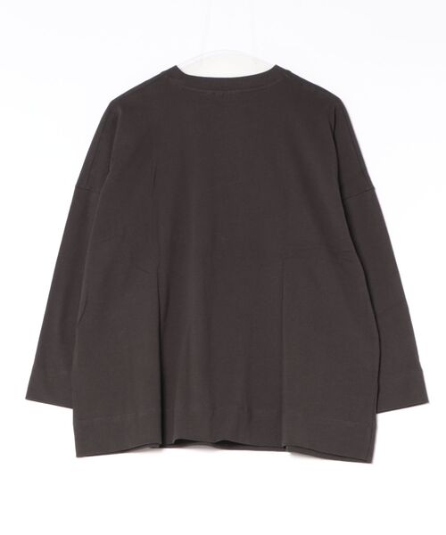DISCUS(ディスカス)の「【DISCUS/ディスカス】【カレッジ調のブランドロゴプリントがアクセント】8分袖 ワイドシルエットTシャツ 綿100% カットソー ブランドロゴ カジュアル レイヤード アメカジ ストリート(Tシャツ/カットソー・レディース・ブラック/ネイビー/レッド/オフホワイト/エメラルド/サンドベージュ・MEDIUM)」の7枚目の写真