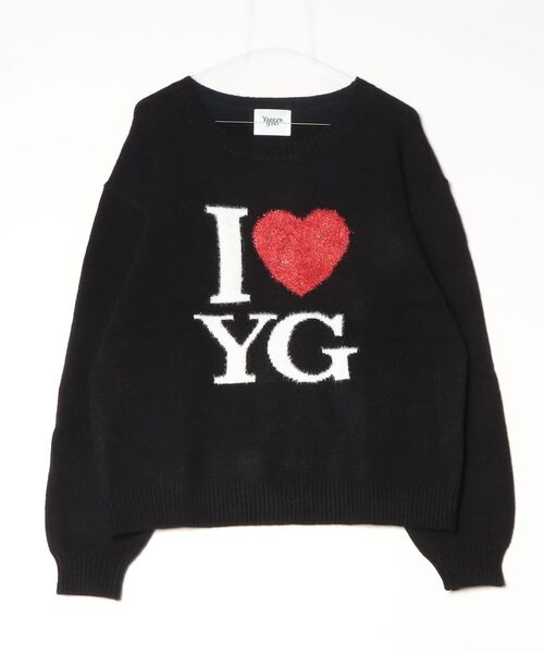 younger song(ヤンガーソング)の「I love YG knit(ニット/セーター・メンズ・White/PINK/Black・MEDIUM/LARGE)」の1枚目の写真