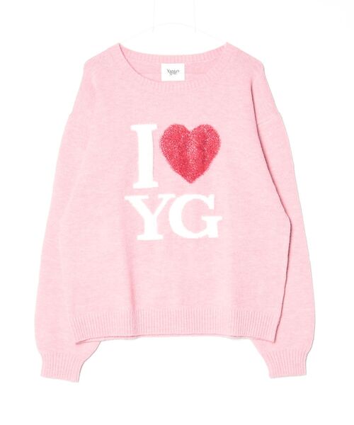 younger song(ヤンガーソング)の「I love YG knit(ニット/セーター・メンズ・White/PINK/Black・MEDIUM/LARGE)」の3枚目の写真