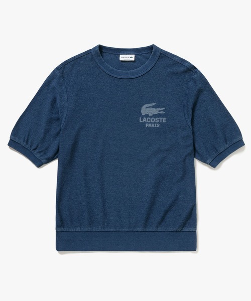 LACOSTE(ラコステ)の「インディゴパイル 半袖スウェットシャツ(スウェット・メンズ・ブラック/ブルー/インディゴブルー・5/4/3/2)」の7枚目の写真