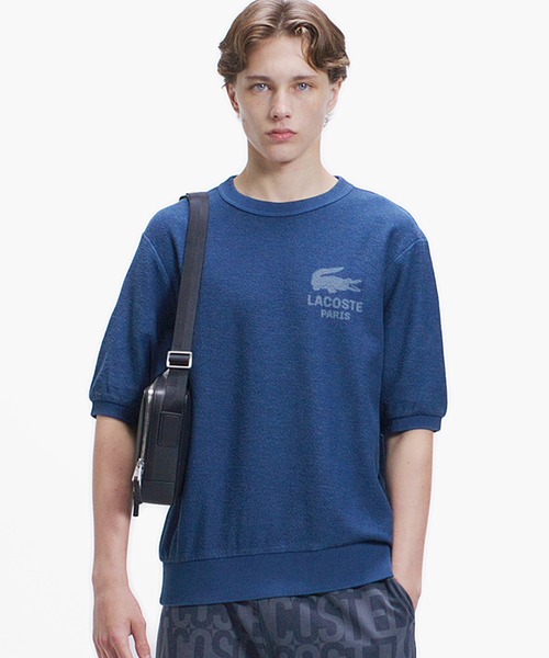 LACOSTE(ラコステ)の「インディゴパイル 半袖スウェットシャツ(スウェット・メンズ・ブラック/ブルー/インディゴブルー・5/4/3/2)」の14枚目の写真