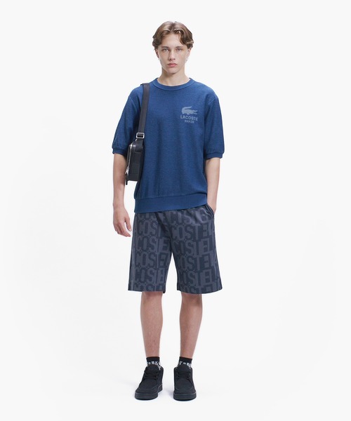 LACOSTE(ラコステ)の「インディゴパイル 半袖スウェットシャツ(スウェット・メンズ・ブラック/ブルー/インディゴブルー・5/4/3/2)」の15枚目の写真