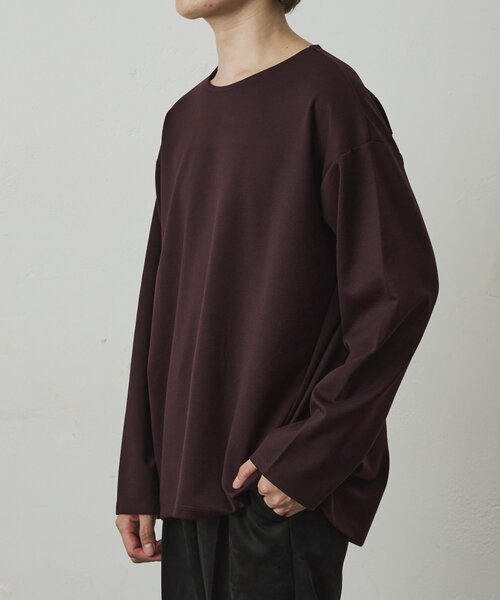 COLONY 2139(コロニートゥーワンスリーナイン)の「ブライトポンチラウンドヘムロンT(Tシャツ/カットソー・メンズ・バーガンディー/ホワイト/ブラック・LARGE/MEDIUM)」の17枚目の写真