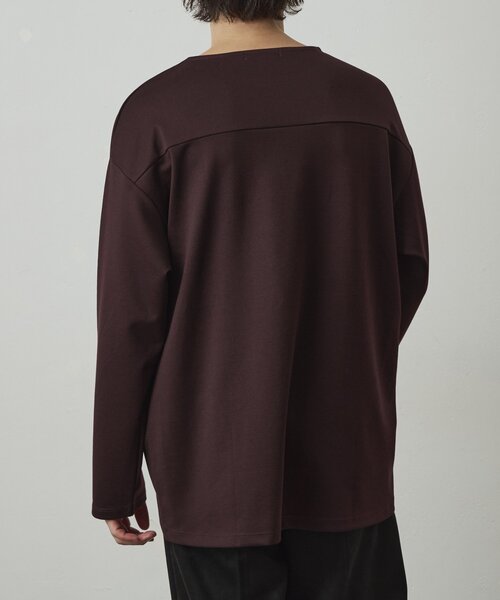 COLONY 2139(コロニートゥーワンスリーナイン)の「ブライトポンチラウンドヘムロンT(Tシャツ/カットソー・メンズ・バーガンディー/ホワイト/ブラック・LARGE/MEDIUM)」の18枚目の写真