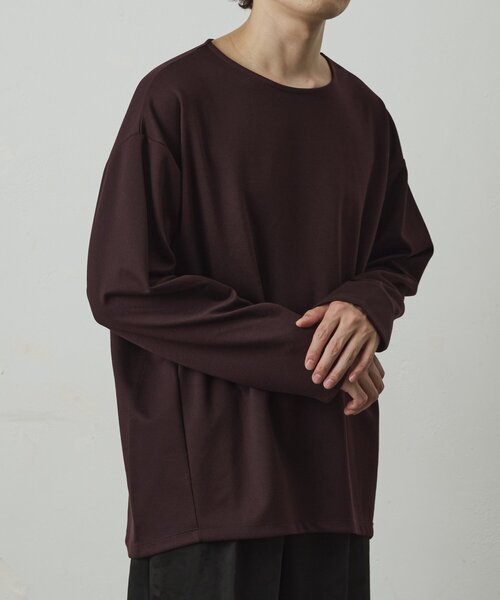 COLONY 2139(コロニートゥーワンスリーナイン)の「ブライトポンチラウンドヘムロンT(Tシャツ/カットソー・メンズ・バーガンディー/ホワイト/ブラック・LARGE/MEDIUM)」の19枚目の写真