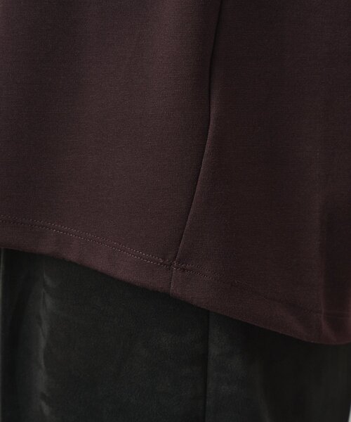 COLONY 2139(コロニートゥーワンスリーナイン)の「ブライトポンチラウンドヘムロンT(Tシャツ/カットソー・メンズ・バーガンディー/ホワイト/ブラック・LARGE/MEDIUM)」の7枚目の写真