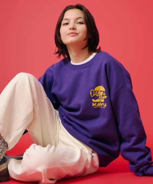 KAVU(カブー)の「KAVU/カブー Sweat Pants/スウェットパンツ(スウェットパンツ・レディース・オフホワイト/ブラック・MEDIUM)」の14枚目の写真