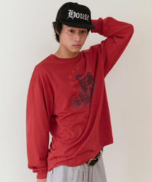 TOO CASUAL LS TEE RED