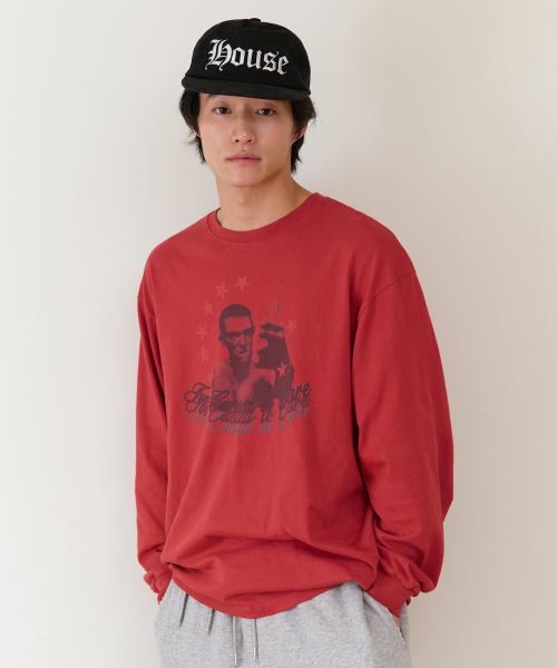 THEVINYLHOUSE（ザバイニルハウス）の「TOO CASUAL LS TEE RED（Tシャツ/カットソー・メンズ・その他・SMALL/MEDIUM/LARGE）」の3枚目の写真