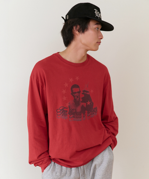 THEVINYLHOUSE（ザバイニルハウス）の「TOO CASUAL LS TEE RED（Tシャツ/カットソー・メンズ・その他・SMALL/MEDIUM/LARGE）」の4枚目の写真