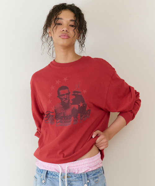 THEVINYLHOUSE（ザバイニルハウス）の「TOO CASUAL LS TEE RED（Tシャツ/カットソー・メンズ・その他・SMALL/MEDIUM/LARGE）」の5枚目の写真