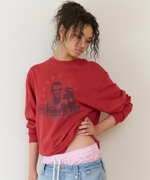 THEVINYLHOUSE（ザバイニルハウス）の「TOO CASUAL LS TEE RED（Tシャツ/カットソー・メンズ・その他・SMALL/MEDIUM/LARGE）」の6枚目の写真