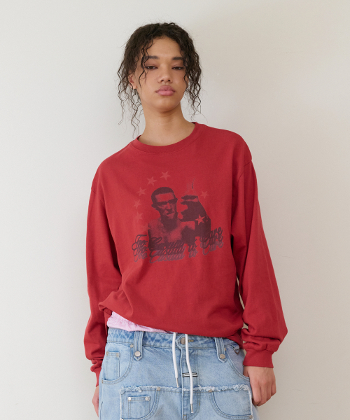 THEVINYLHOUSE（ザバイニルハウス）の「TOO CASUAL LS TEE RED（Tシャツ/カットソー・メンズ・その他・SMALL/MEDIUM/LARGE）」の9枚目の写真