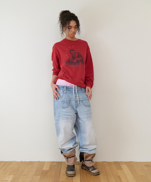 THEVINYLHOUSE（ザバイニルハウス）の「TOO CASUAL LS TEE RED（Tシャツ/カットソー・メンズ・その他・SMALL/MEDIUM/LARGE）」の13枚目の写真