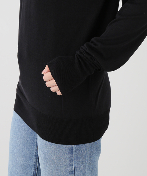 JOURNAL STANDARD LUXE(ジャーナルスタンダード ラックス)の「HGコットン タートルネックプルオーバー(ニット/セーター・レディース・チャコールグレー/ブラック/レッド・FREE)」の7枚目の写真