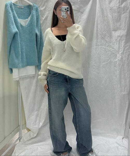 AFTERHOURS(アフターアワーズ)の「STRAIGHT DENIM PANTS (BLUE)(デニムパンツ・レディース・その他・SMALL)」の6枚目の写真