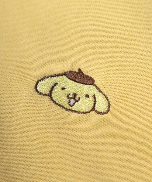 sanrio(サンリオ)の「【71】【Sanrio/サンリオ】サンリオキャラクターズ ワンポイント刺繍 フルジップ パーカー/ハローキティ/ポチャッコ/シナモロール/ポムポムプリン/キャラクター/ライトアウター/バイカラー/裏毛/羽織/レディース(パーカー・レディース・ネイビー/ホワイト/サックスブルー/イエロー・M/L)」の14枚目の写真