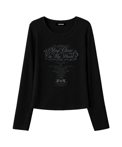 IZROOM(イズルーム)の「ステイ スリムフィット長袖トップス (BLACK)(Tシャツ/カットソー・レディース・その他・FREE)」の6枚目の写真