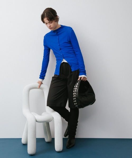 arholiday.standard(エーアールホリデースタンダード)の「Studded Round One-Shoulder Bag / スタッズラウンドワンショルダーバッグ(ショルダーバッグ・レディース・アイボリー系/ブラック・FREE)」の10枚目の写真