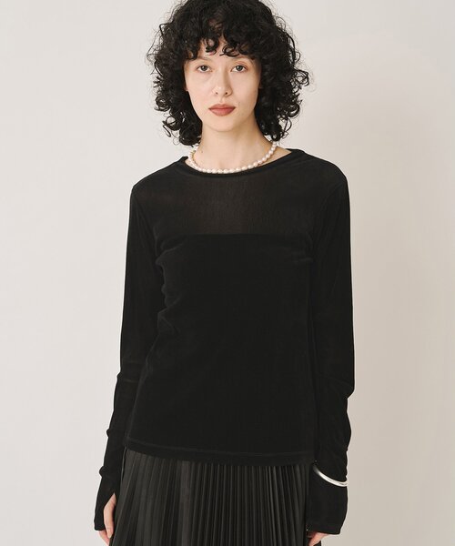 Drawing Numbers(ドローイング ナンバーズ)の「【Drawing Numbers】フロッキーチュールカットソー(Tシャツ/カットソー・レディース・グレー/ブラック/ホワイト・38)」の16枚目の写真