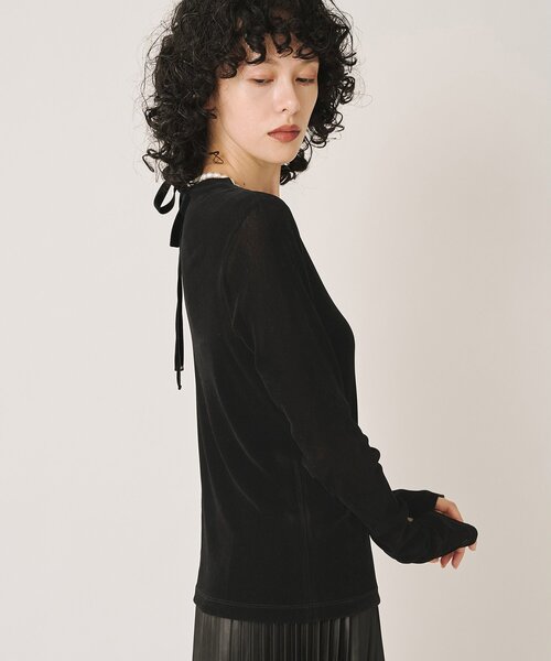 Drawing Numbers(ドローイング ナンバーズ)の「【Drawing Numbers】フロッキーチュールカットソー(Tシャツ/カットソー・レディース・グレー/ブラック/ホワイト・38)」の21枚目の写真