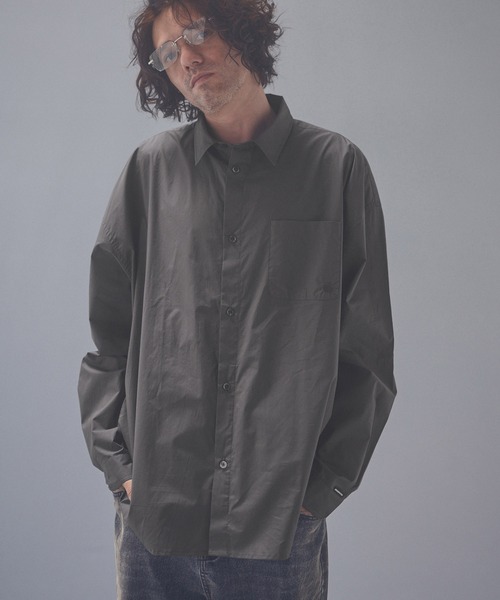 ADAM PATEK（アダムパテック）の「ms6672-soft calm papertouch broad shirt シャツ(AP2625005)（シャツ/ブラウス・メンズ・ホワイト/ブラック/チャコール・1/2）」の3枚目の写真