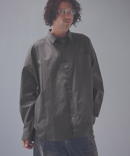 ADAM PATEK（アダムパテック）の「ms6672-soft calm papertouch broad shirt シャツ(AP2625005)（シャツ/ブラウス・メンズ・ホワイト/ブラック/チャコール・1/2）」の10枚目の写真