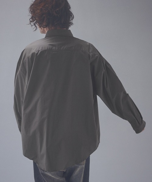 ADAM PATEK（アダムパテック）の「ms6672-soft calm papertouch broad shirt シャツ(AP2625005)（シャツ/ブラウス・メンズ・ホワイト/ブラック/チャコール・1/2）」の11枚目の写真