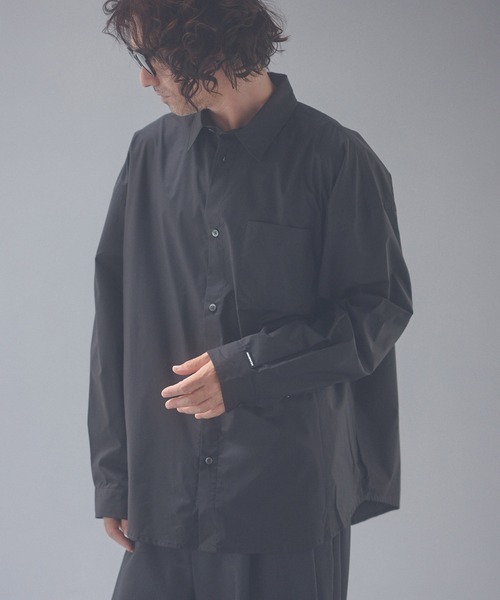 ADAM PATEK（アダムパテック）の「ms6672-soft calm papertouch broad shirt シャツ(AP2625005)（シャツ/ブラウス・メンズ・ホワイト/ブラック/チャコール・1/2）」の16枚目の写真