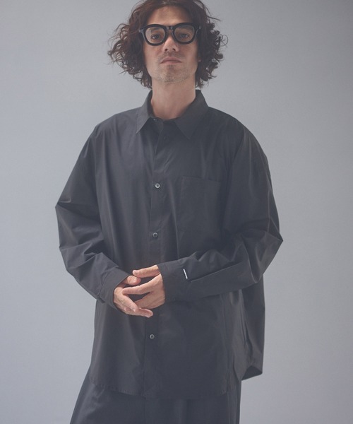 ADAM PATEK（アダムパテック）の「ms6672-soft calm papertouch broad shirt シャツ(AP2625005)（シャツ/ブラウス・メンズ・ホワイト/ブラック/チャコール・1/2）」の17枚目の写真