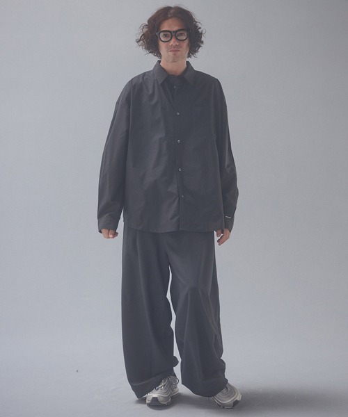 ADAM PATEK（アダムパテック）の「ms6672-soft calm papertouch broad shirt シャツ(AP2625005)（シャツ/ブラウス・メンズ・ホワイト/ブラック/チャコール・1/2）」の20枚目の写真