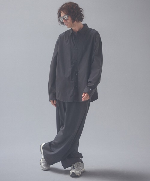 ADAM PATEK（アダムパテック）の「ms6672-soft calm papertouch broad shirt シャツ(AP2625005)（シャツ/ブラウス・メンズ・ホワイト/ブラック/チャコール・1/2）」の22枚目の写真
