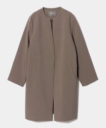 ド*.様 UNITED ARROWS ノーカラー コート UNITEDARROWS」に該当するレディースのノーカラーコートファッション