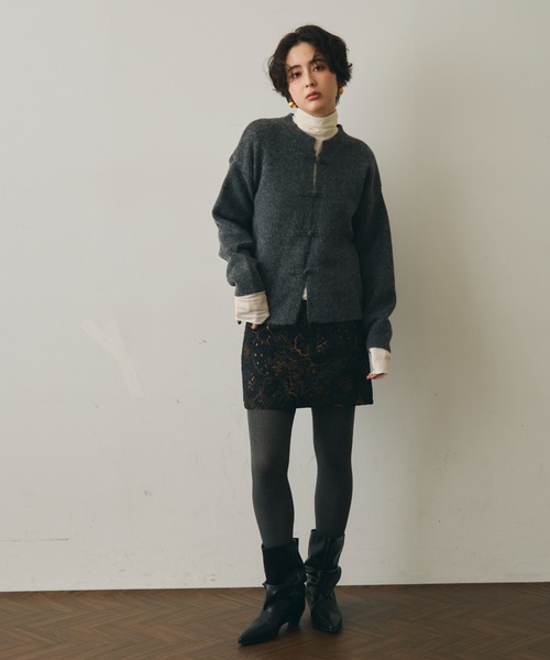 Trish(トリッシュ)の「ペイズリー柄ゴブランミニスカート(スカート・レディース・ブラウン/ブラック・MEDIUM/SMALL)」の16枚目の写真