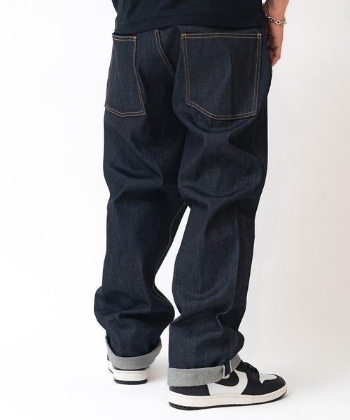 MFC STORE(エムエフシーストア)の「MFC STORE ORIGINAL BAGGY DENIM PANTS(デニムパンツ・メンズ・ブラック/インディゴブルー・S/M/L/XL)」の4枚目の写真