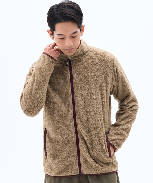 phenix outdoor(フェニックスアウトドア)の「phenix outdoor(フェニックスアウトドア)NIMBLE FLEECE JACKET / ニンブルフリースジャケット(スウェット・メンズ・ダークグリーン/ブラック/アイボリー/ベージュ・L/M)」の3枚目の写真