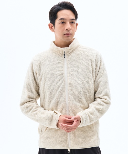 phenix outdoor(フェニックスアウトドア)の「phenix outdoor(フェニックスアウトドア)NIMBLE FLEECE JACKET / ニンブルフリースジャケット(スウェット・メンズ・ダークグリーン/ブラック/アイボリー/ベージュ・L/M)」の2枚目の写真