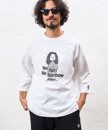 No Rain No Rainbow（ノーレインノーレインボー）の「mlt5840- heartwarming print raglan cutsew ラグランカットソー(NR26W-19)（Tシャツ/カットソー）」