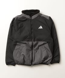 adidas（アディダス）の「キッズ エッセンシャルズ ルーズフィット リバーシブル ボアジャケット / アディダス adidas（その他アウター）」
