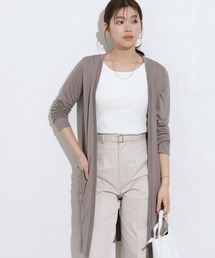 Pierrot（ピエロ）の「UVカット裾スリットカーディガン 吸汗速乾（カーディガン/ボレロ）」