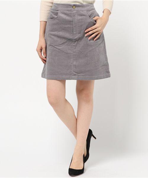 mystic（ミスティック）の「別珍台形スカート（スカート・レディース・ピンクベージュ/ネイビー/グレー・1/2）」の16枚目の写真