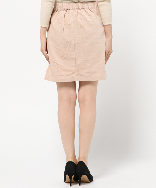 mystic（ミスティック）の「別珍台形スカート（スカート・レディース・ピンクベージュ/ネイビー/グレー・1/2）」の6枚目の写真